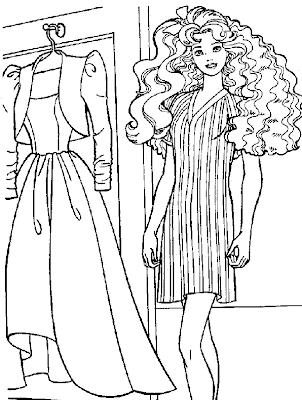 barbie coloring pages for kids. Barbie Coloring Pages