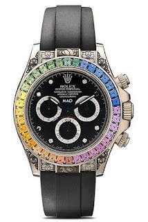 Réplicas de relojes Rolex Daytona Rainbow Sapphire y Rolex Daytona Pink Sapphire con incrustaciones