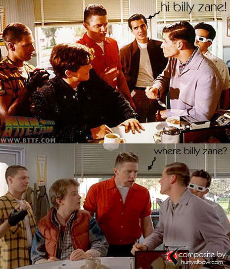 Eric Stoltz as Marty McFly in Back to the Future 50's Diner