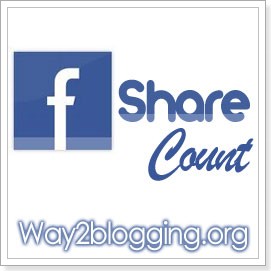 How to Add Facebook Share Count Buttons to Blogger Blogs