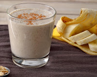 Vitamina de Aveia com Banana, Chia e Amêndoas (vegana)