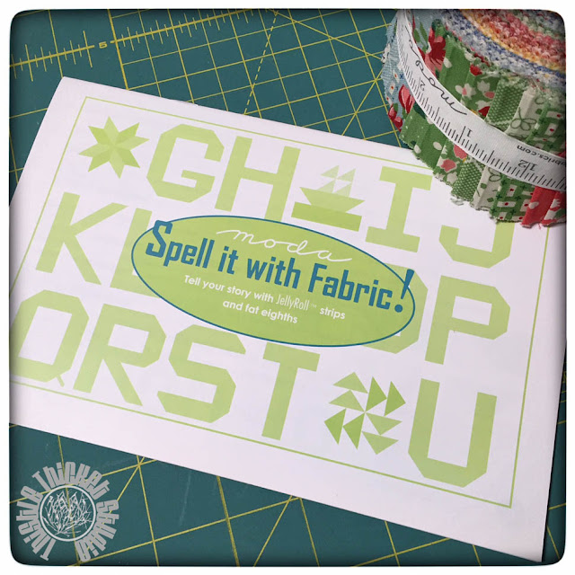 Spell It WithFabric Pattern Booklet at Thistle Thicket Studio. www.thistlethicketstudio.com