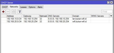 Setting DHCP Server Network Mikrotik SandroidTeam