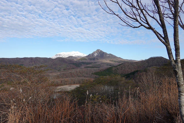 岡山県真庭市の蒜山下徳山 鬼女台展望休憩所からの眺望