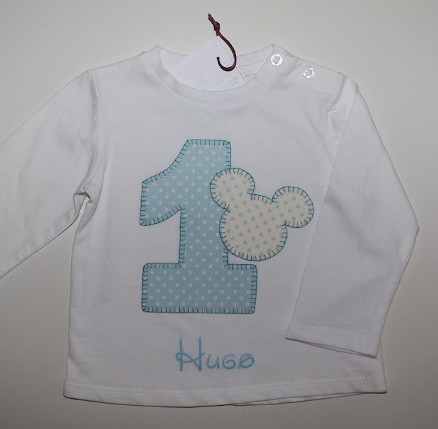 camiseta cumpleaños 1 año mickey mouse