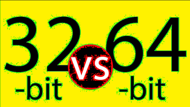 ماهو الفرق بين 32 bit و 64 bit وهل حاسوبك يدعم 32 أم 64 وهل حاسوبك يدعم الأنظمة الوهمية