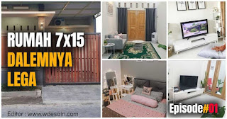 Denah rumah 7x15 full bangunan