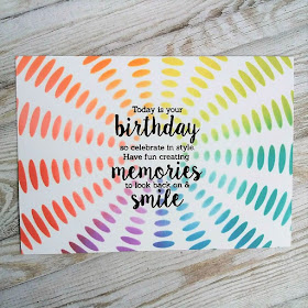 Sunburst birthday card