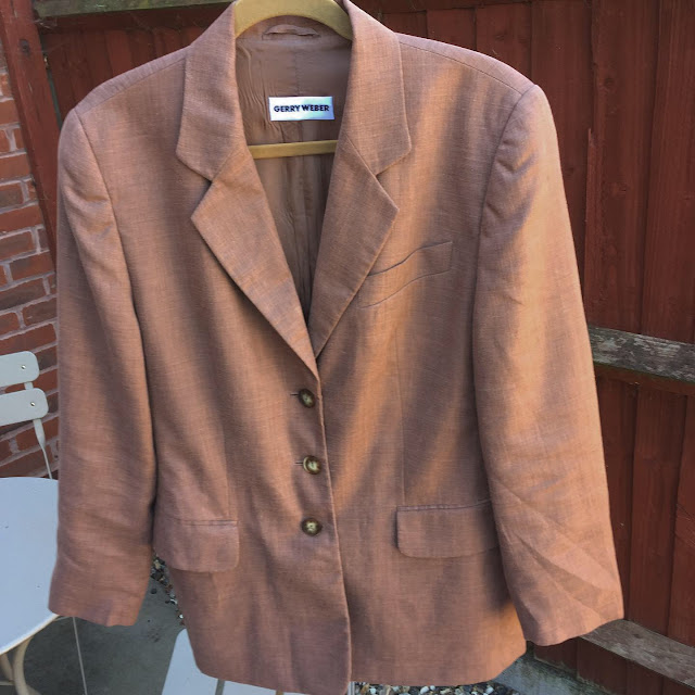 brown linen jacket