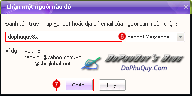 chặn tin nhắn từ nick spam