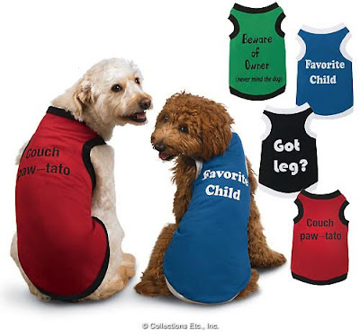 Humorous Tank Tops Dog Clothes