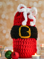 BOLSA PAPA NOEL DE CROCHET