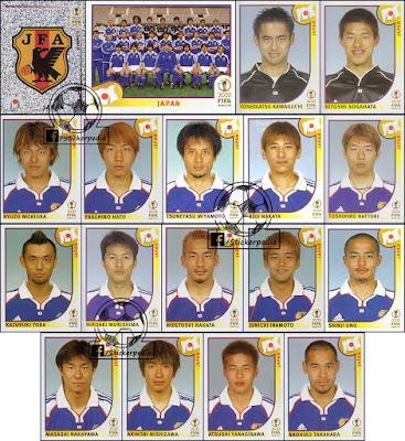 Japan team WC 2002 Panini
