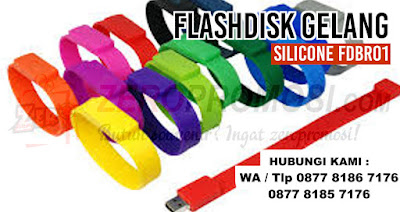 Usb Rubber - Flashdisk Gelang dengan bahan karet, FDBR 01, gelang unik USB Gelang Silicone full of Color, Flashdisk Karet Gelang Kotak FDBR01