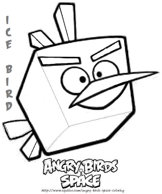 Angry bird Space Coloring Pages
