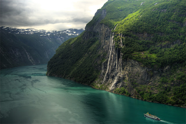 Водопадът седемте сестри в Норвегия(The Seven Sisters Waterfall, Norway, или Knivsflåfossen