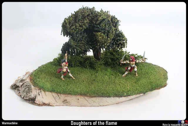 Diorama, Daughters of the flame, Warmachine. Diorama, Daughters of the flame, Warmachine.