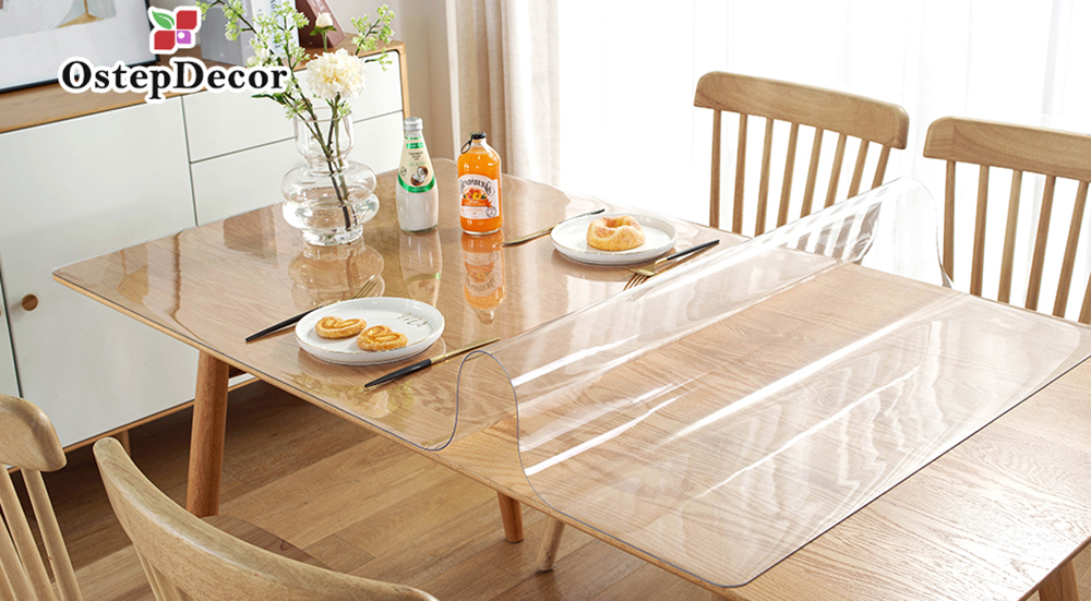 Clear Plastic Table Protector for Dining Room Table