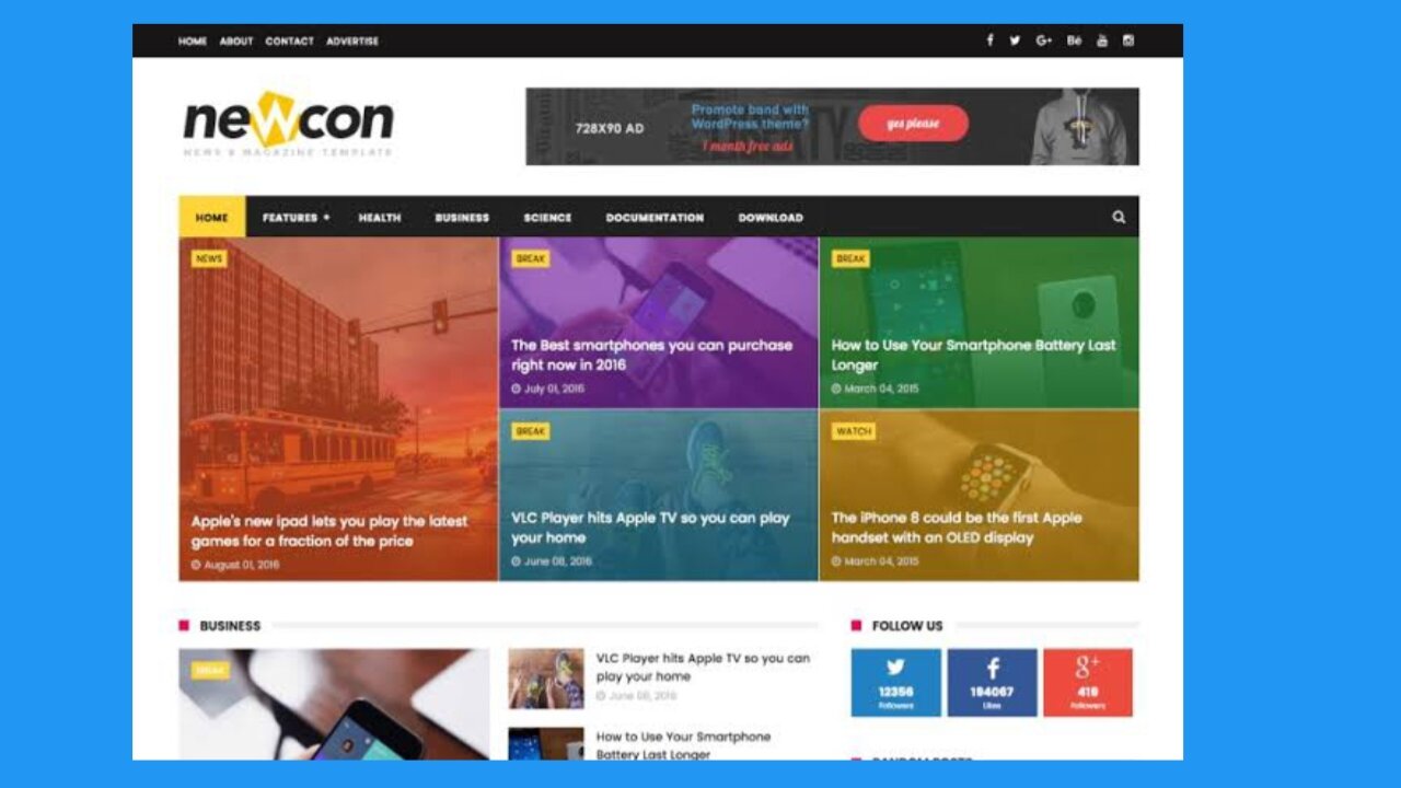 NewCon best blogger themes