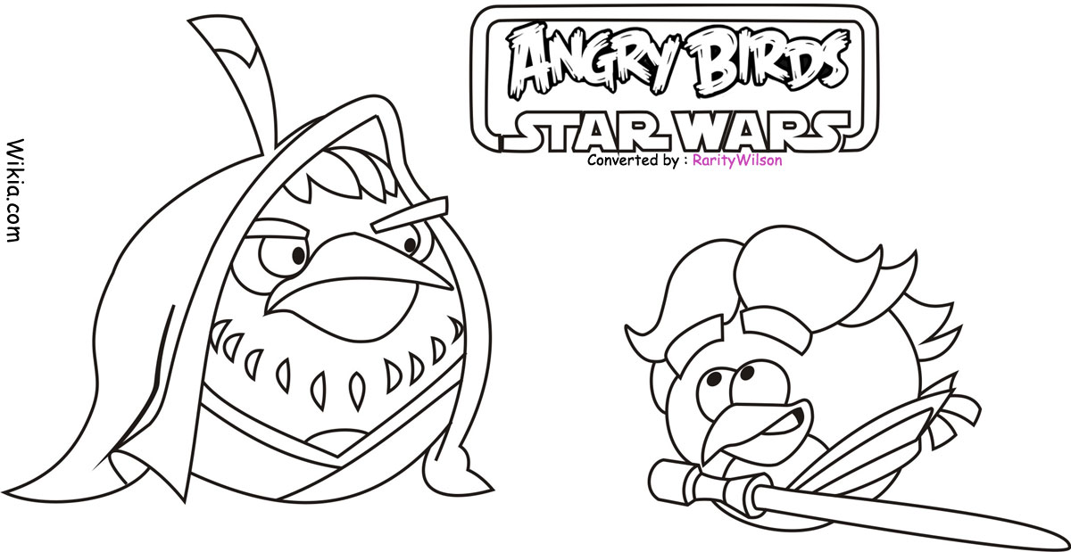 Printable Angry Birds Star Wars Coloring Pages 3