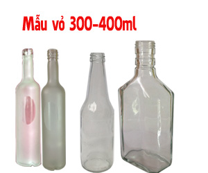 một vài mẫu chai 300 và 500ml