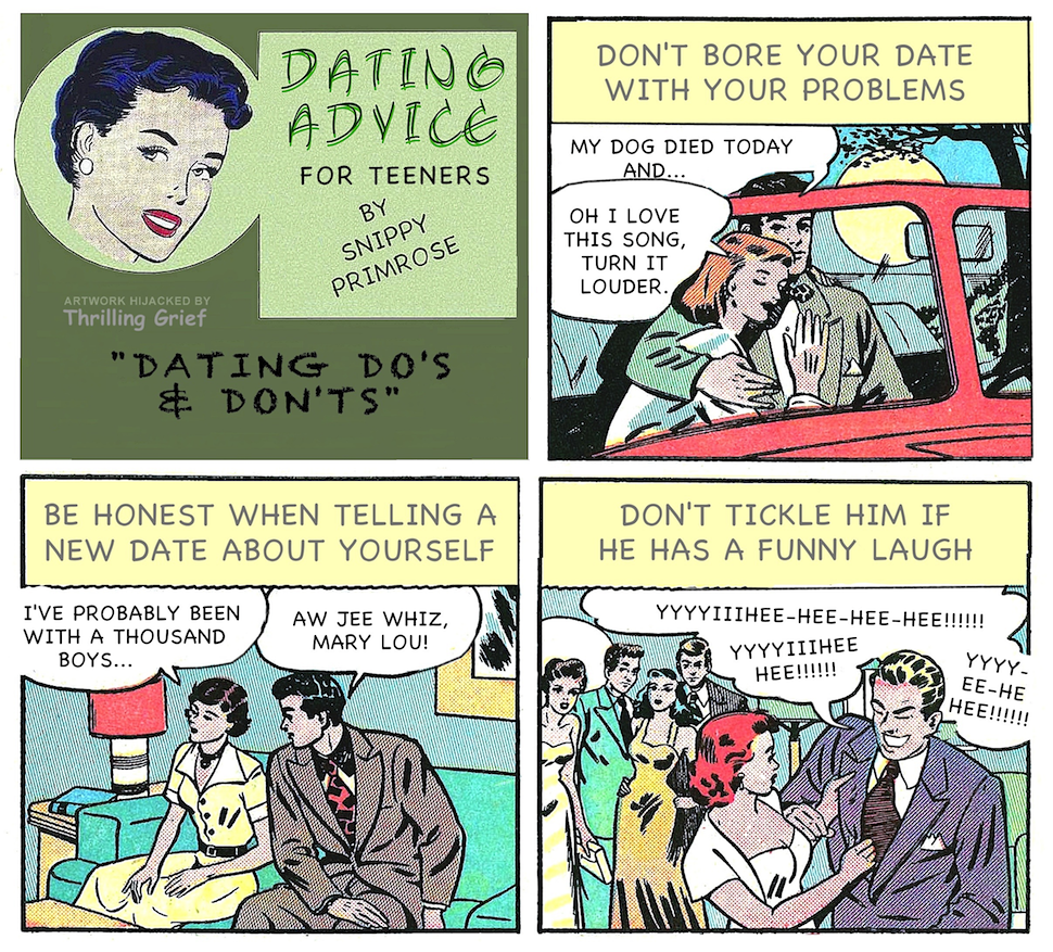 a comic book parody, re-witten comic books, dating do's and don'ts