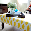 Ottoman From Coffee Table Diy - Ottoman Coffee Table Ideas - It's Time To Go Hybrid / I love the idea of using a large tufted ottoman as a coffee table.