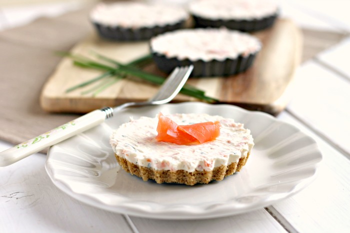 Mini Smoked Salmon Cheesecakes