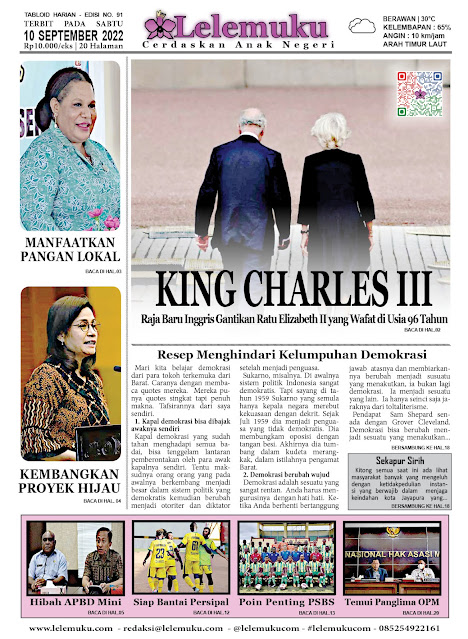 Tabloid Lelemuku #91 - King Charles III - 10 September 2022