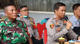 Wakapolres Indramayu Tinjau Pelaksanaan Gebyar Vaksinasi Booster Covid-19 di Kantor Kecamatan Kandanghaur