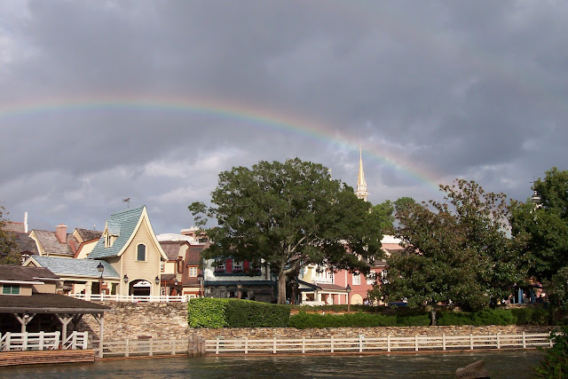 Rainbow Over Liberty Square Magic Kingdom Disney World
