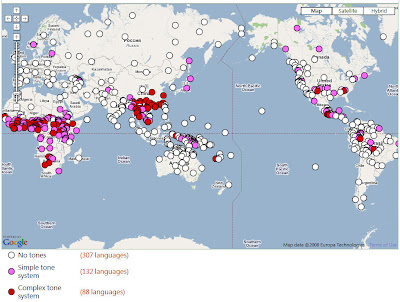 World Atlas of Language Structures, tone