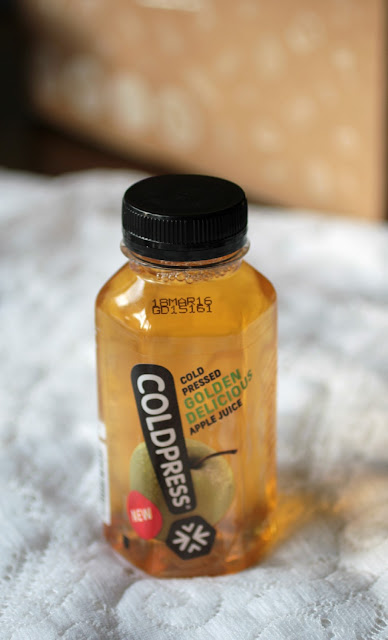 Degustabox, February 2016 - a review of my first delivery including Coldpress Golden Delicious apple juice