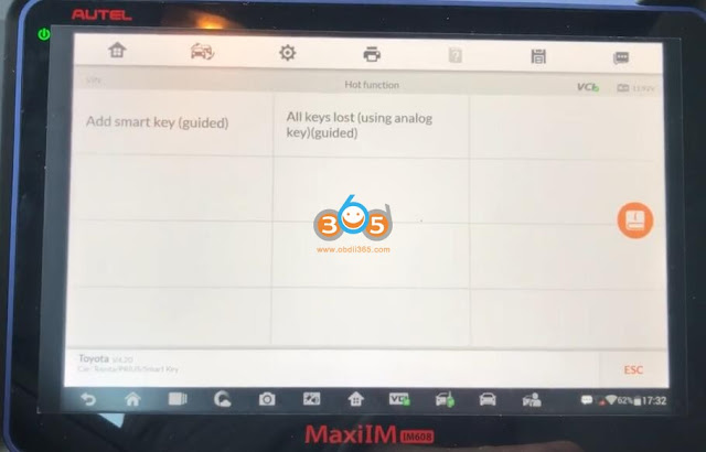 Autel IM608 Program Toyota Prius 2011 AKL 7