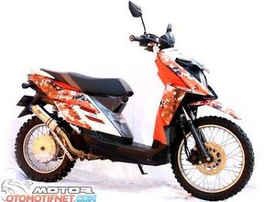 Modif Motor Matic Jadi Trail 