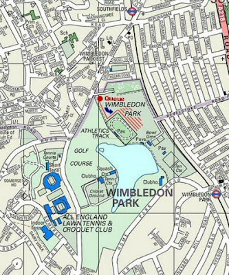 Map of Wimbledon Route