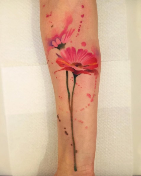 Estes brilhante floral aquarela Estes brilhante floral aquarela