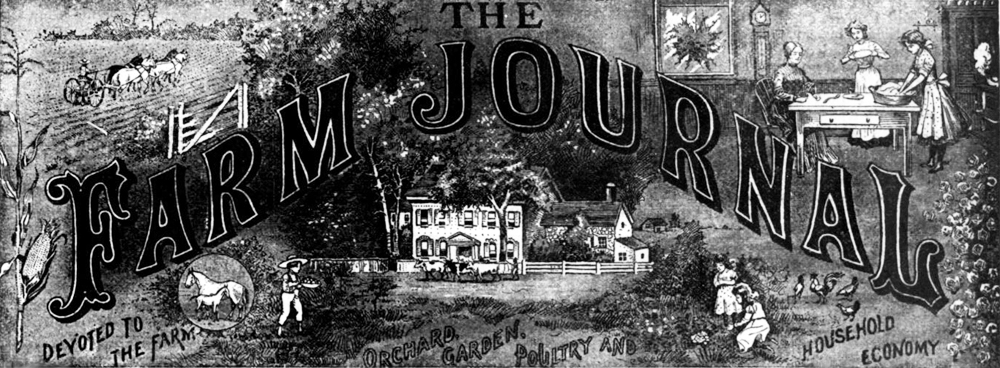The Farm Journal masthead, October 1902