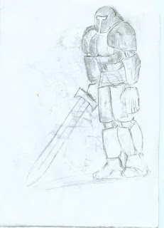 Longswordsman drawing