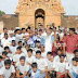 ராஜேந்திர சோழன் அரியணை ஏறிய நாள் : கல்லூரி மாணவர்கள் தீபச்சுடர் ஓட்டம்
