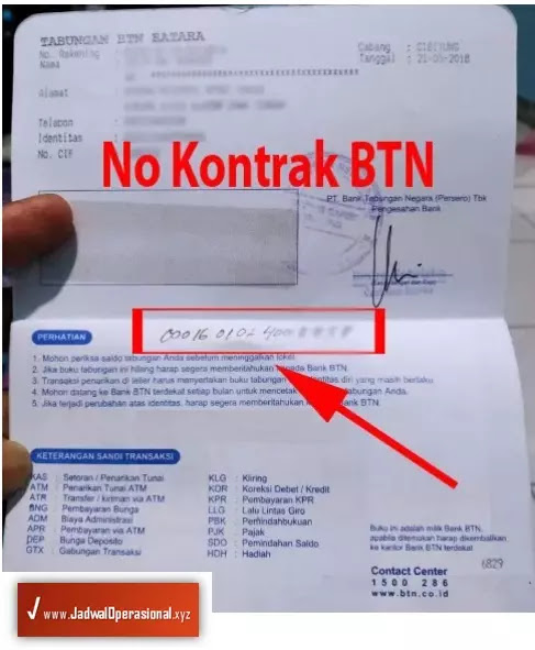 cara cek nomor kontrak kpr btn