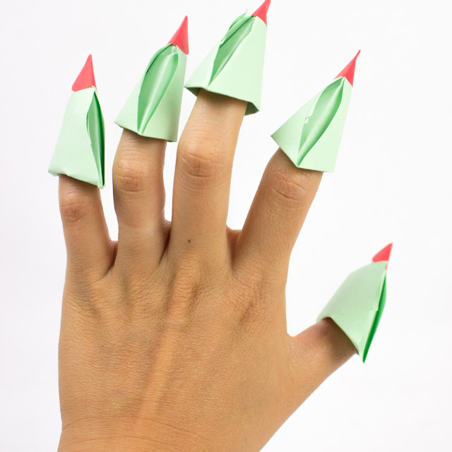 How to Fold Origami Witch's Claws- Fun Kids Origami Project for Halloween