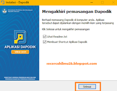 Panduan Download dan Install Aplikasi Dapodik Versi 2021