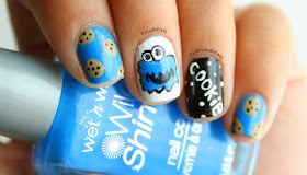 Cookie Monster Nails