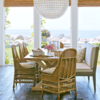 Cottage Dining Room Furniture on But Wicker Furniture Is No Longer Considered Outdoor Only Furniture