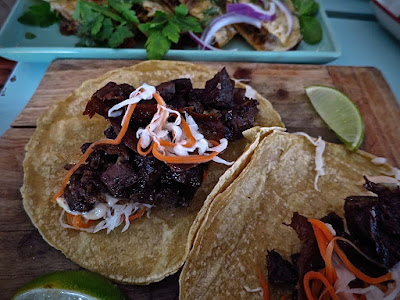 Super Loco, ox tongue cheek taco ghost chilli mayo