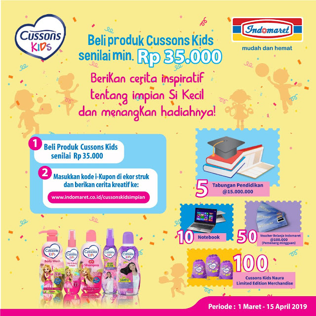 #Indomaret - #Promo Kontes Cerita Inspiratif Bersama Cussons Kids (s.d 15 April 2019)