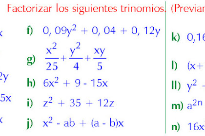 Ejemplos De Ejercicios De La Forma X2bxc