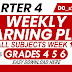 Q4 WEEKLY LEARNING PLAN  GRADES 456 WEEK 1 ALL SUBJECTS 