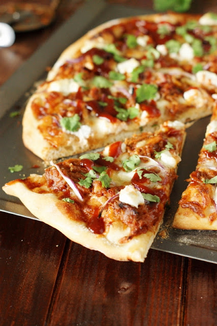 Sweet-&-Spicy Pulled Pork BBQ Pizza